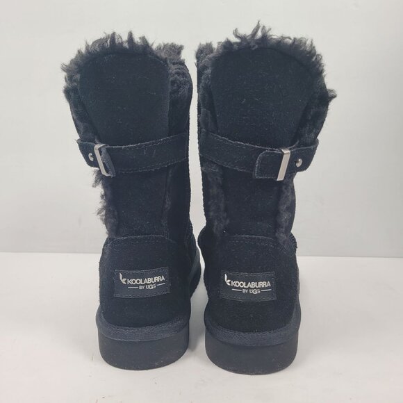 Koolaburra By UGG Women's Remley Short Black Suede Boots 1105792 US Size 6 - Picture 4 of 11